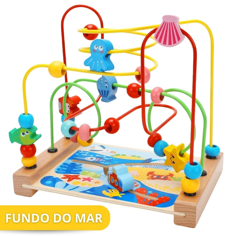 Labirinto Aramado Divertido Brinquedo Educativo de Madeira